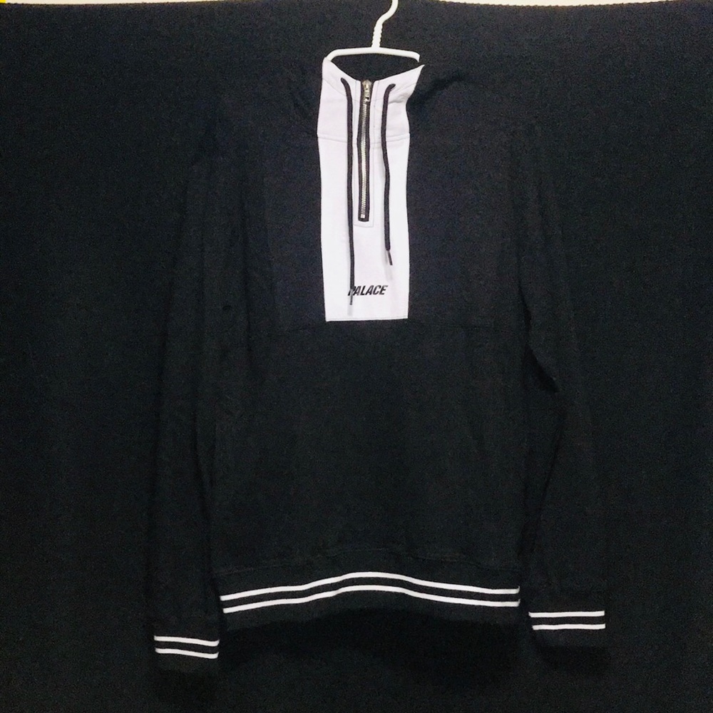 nwot black&white palace quarter zip hoodie